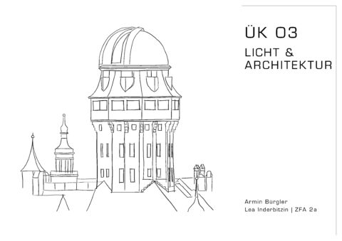 ÜK 3 Lea Inderbitzin und Armin Bürgler, Titelblatt, marty architektur