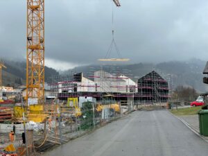 Riedlisgatter Rothenthurm, Baufoto Aufrichten Holzbau, marty architektur