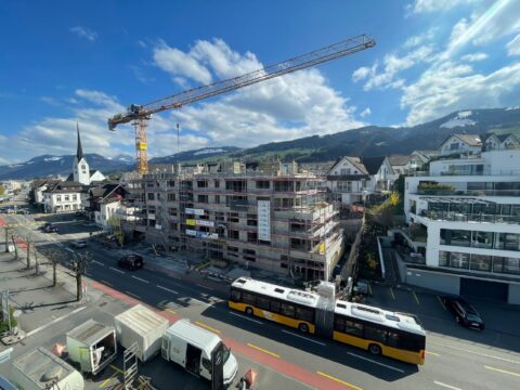 Zürcherstrasse Altendorf, Baufoto Rohbau, marty architektur