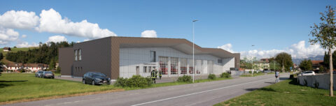 Feuerwehr- EW-Gebäude Wangen, Aussenvisualisierung, marty architektur