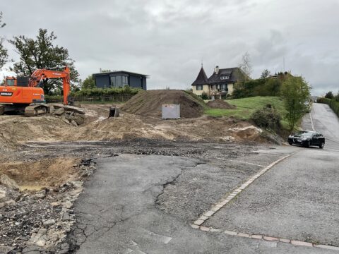 Rütiwies Altendorf, Baufoto Baustart, marty architektur