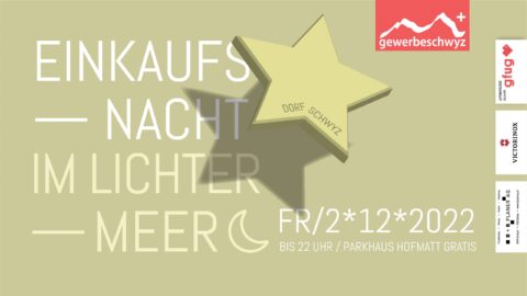 Einkaufsnacht im Lichtermeer, Flyer, marty architektur