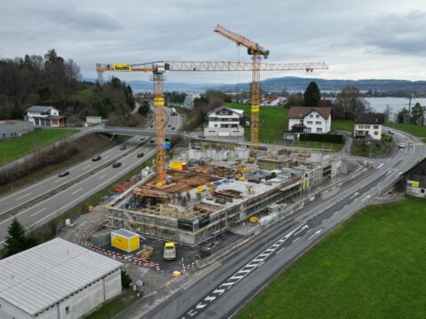 Lidwil Altendorf, Baufoto Drohnenaufnahme, marty architektur