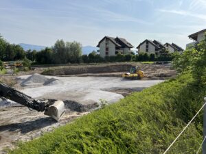 Mühlebachhof Altendorf, Baufoto Baustart, marty architektur