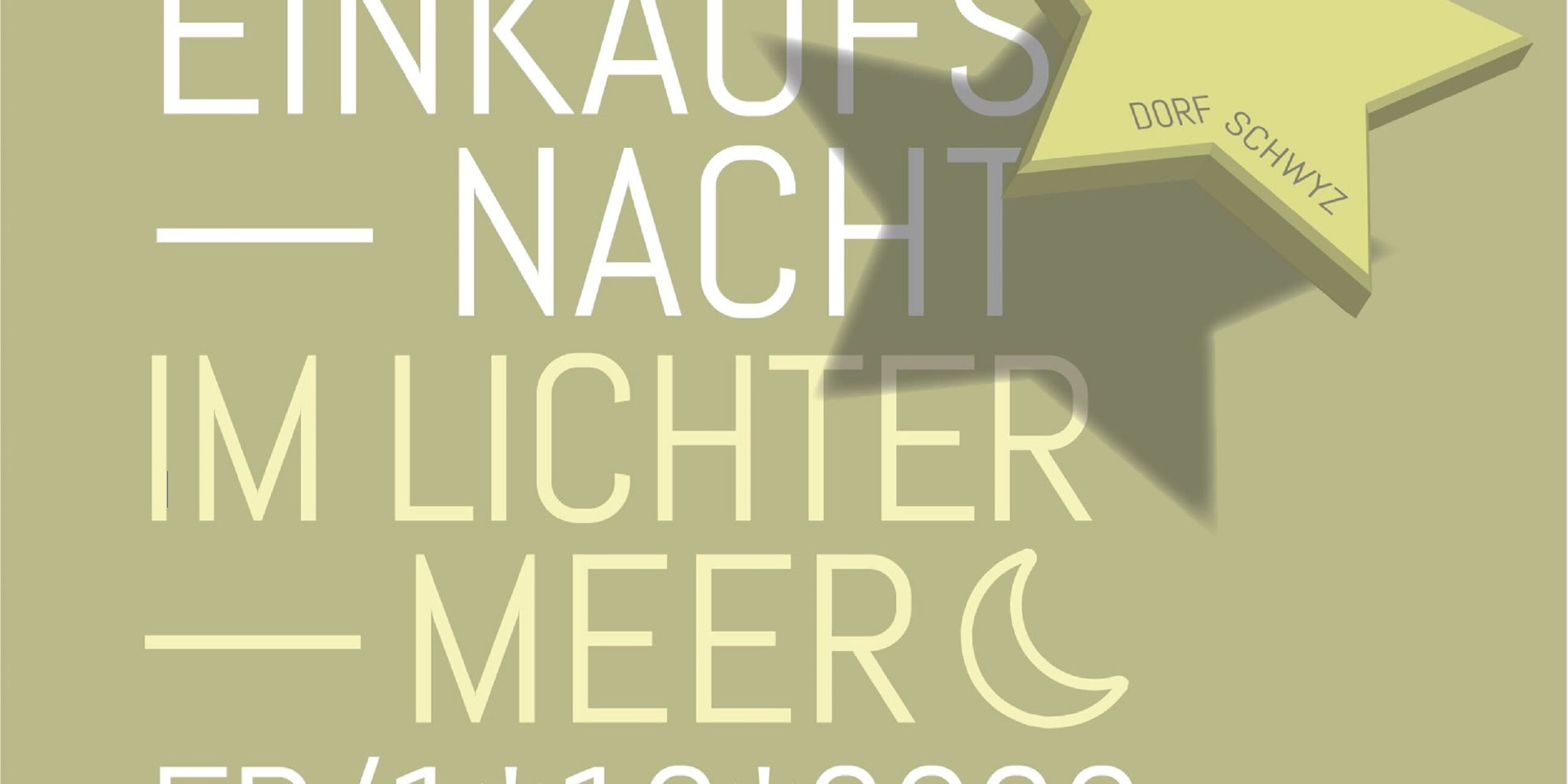 Einkaufsnacht im Lichtermeer, Flyer 2023, marty architektur