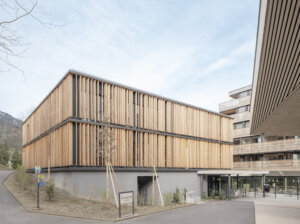 Tierpark Goldau, Verwaltung, Aussenaufnahme, marty architektur ag