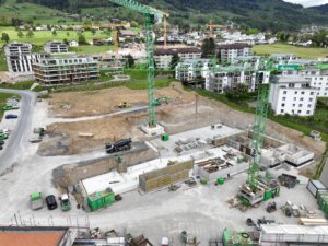 Seewen Feld Seewen, Baufoto Tiefbau- und Baumeisterarbeiten, marty architektur